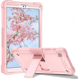 Etui Pour Samsung Galaxy Tab A7 Lite 8.7" Avec Bandouli&egrave;re Rose - Neuf