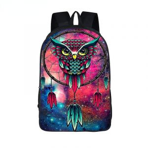 Sacs a dos mignons a imprime oiseau, hibou ou perroquet, pour adolescents, enfants, sacs d'ecole, sacs a dos pour femmes, sacs d'ecole multifonctionnels pour enfants - Neuf