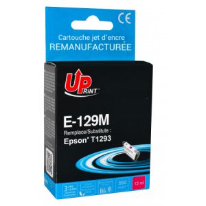 Epson 129 - Epson T129 - T1293 Cartouche d'encre magenta remanufactur&eacute;e premium Epson 129 - Epson T129 - T1293 - C13T12934011 "Pomme" - Neuf