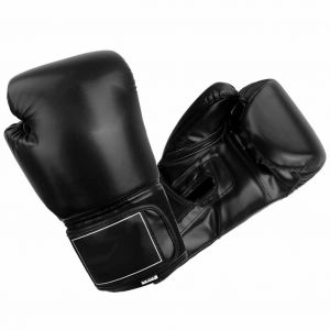 1 Paire De Gants De Boxe, Muay Thai, Sparring, Combat, Punching, Kickboxing, Sandbag (Noir 12 Oz) - Neuf