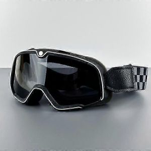 Lunettes de moto rétro Lunettes de ski Lunettes de soleil motocross Lunettes vintage Casque Cyclisme Racing Cafe Racer Chopper VTT - Neuf