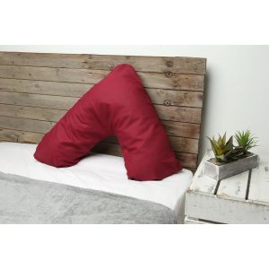 Coussin Orthop&eacute;dique En Forme De V Pour Le Cou, Le Dos Et Les &Eacute;paules, Coussin D'allaitement De Grossesse, Coussin D'allaitement Pour Tout Le Corps, Coussin D'allaitement Avec Housse (Fuchia) - Neuf