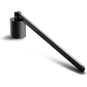 Éteignoir À Bougie En Acier Inoxydable,Extincteur De Bougie Noir Avec Long Manche Cloche Pour Éteindre Les Bougies Coupe Mèche Accessoire Pour Bougies Parfumées Et Maison - Neuf