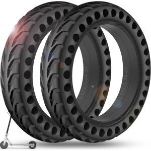 8.5 Inch Full Tire For Electric Scooter, 8 1/2 X 2 Wheels, 50/75-6.1 Tyres For Xiaomi M365 / M365 Pro / 1s / Pro 2/3 / 3 Lite/Essential And All 8.5 Inch Scooter Wheels - Neuf