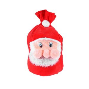 Santa Claus Sac De Cadeau De Cordon De Serrage En Peluche Bonbons De No&euml;l Cadeau De Pr&eacute;senter De Poche De Sac De No&euml;l De Santa Costume Accessoire - Neuf