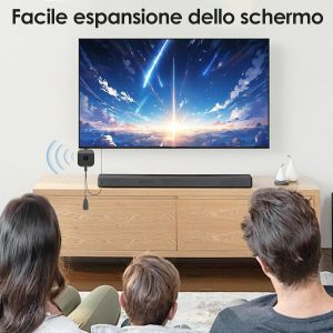 SUBZONAL-Adaptateur HDMI sans fil Miracast HDMI Adaptateur 1080P 5 GHz/2,4 GHz compatible avec iPhone/ordinateur portable/iOS/Android/Windows, prend en charge Miracast/DLNA/Airplay - Neuf