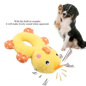 Hjlian Jouet A Macher En Peluche Douce Pour Animaux De Compagnie, Forme D'animal De Dessin Anime, Jouets Sonores, Cadeaux Pour Chiots Et Chiens (Poulet) - Neuf