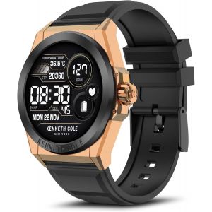 Kal-Montre Connectée Homme, 1.32"" Hd Smartwatch Motre Sport Avec 24 Modes Sportifs, Podometre Cardiofrequencemetre Sommeil, Etanche Ip68, Montres Intelligente Ronde Pour Android Ios, Or Rose - Neuf