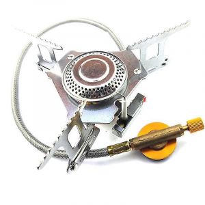 Batterie De Cuisine Ext&eacute;rieure Pliante R&eacute;chaud &Agrave; Gaz De Camping Br&ucirc;leur &Agrave; Gaz Touristique En Plein Air Cuiseur &Agrave; Feu Puissant Fournaise De Survie Fournitures &Eacute;quipement - Neuf