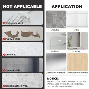 Senior-Adh&eacute;sif &Eacute;tag&egrave;re Salle De Bain Sans Percage Gris Etag&egrave;re De Douche Autocollante Porte Shampoing Murale Etagere Plastique A Coller Sur Carrelage[L1998] - Neuf