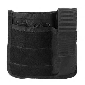Sac banane tactique multifonctionnel avec radio et lampe de poche pour la chasse, noir - Neuf