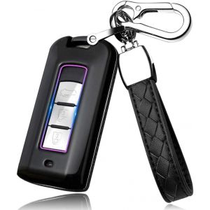Étui de Protection pour clé de Voiture Smart Mitsubishi-pour Mitsubishi ASX RVR L200 L147 Outlander Lancer Eclipse Cross Pajero Sport-Noir - Neuf