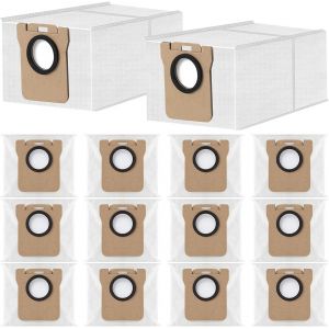 14 Sacs À Poussière Pour Xiaomi X20+ /X10+ /X20 /X20 Pro, Pour Dreame D10 Plus/L10S Plus/ L10S Ultra /L10S Pro Ultra /L10S Pro Gen 2 /X40 Ultra /X50 Ultra, 3.2L Grande Capacité - Neuf