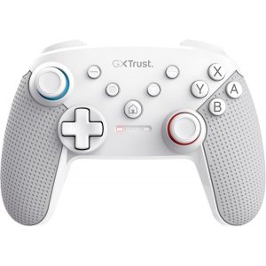 Trust Gxt 1246w Muta Manette Switch Sans Fil Avec Bluetooth, Double Vibration, Capteur De Mouvement, Bouton Turbo Et Capture D'écran, 15h De Jeu, Pour Nintendo Switch, Lite, Oled, Blanc - Neuf