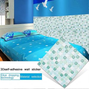 Autocollant mural de carrelage auto-adhésif 3D pour la cuisine et la salle de bain,décoration intérieure,papier peint bricolage - Neuf