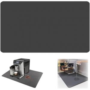 Cmws-Tapis Absorbant Vaisselle 60 X 50cm Tapis De Drainage De Cuisine Super Absorbant Tapis Egouttoir Vaisselle Tapis De Machine À Café Pour Un Séchage Rapide Pour Machine À Café¿Gris Foncé¿ - Neuf