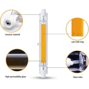 1 Bombilla Led Regulable R7s De 118 Mm Y 30 W, Luz Blanca Cálida, 3000 K, 3000 Lm, Reemplaza La Bombilla Halógena J118 De 300 W. - Neuf