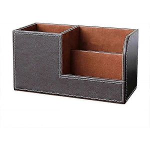 Organisateur de bureau Organisateur multifonction de bureau avec 3 compartiments pour crayons,cartes de visite,blocs-notes,papeterie - Neuf