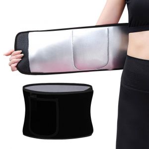 Ceinture De Sudation Gainante Pour Femme, Id&eacute;ale Pour Le Sport Et L'exercice - Noire - Neuf