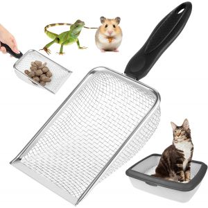 Kalanka-Pelle &Agrave; Liti&egrave;re Pour Chat, Pelle &Agrave; Sable En M&eacute;tal, Pelle &Agrave; Liti&egrave;re &Agrave; Long Manche Pour Nettoyer Les Bacs &Agrave; Liti&egrave;re Pour Chats - Neuf