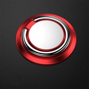 Support Universel De Bague De Doigt Pour T&eacute;l&eacute;phone Portable,Support D'autocollant Arri&egrave;re Rotatif De Luxe Pour Iphone Samsung Xiaomi-Red- - Neuf