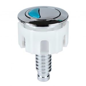 Bouton de chasse d'eau de toilette de r&eacute;paration rond compatible avec r&eacute;servoir de r&eacute;servoir de salle de bain universel Double pouss&eacute;e - Neuf