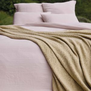 Couverture En Laine Jacquard - Motif Nuage - Neuf