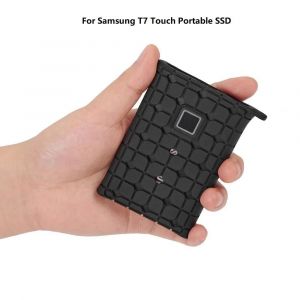 Portable SSD PSSD manchon peau disque dur disque dur housse de protection Anti-chute coque en silicone pour Samsung T7 touch-T7 touch Noir - Neuf