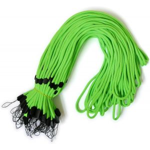Kal-® Cordon De Cou/Lanière/Lanyard, Robuste Et Réglable, 50 Pcs. Vert Fluo - Neuf