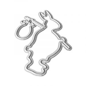 Sac De Lapin De P&acirc;ques En M&eacute;tal D&eacute;coupe Matrices Pochoir Scrapbooking Bricolage Album Timbre Papier - Neuf