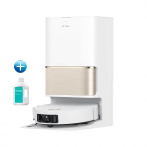 Robot Aspirateur Laveur dreame L50 Pro Ultra Combo Avec Solution nettoyante, 19 500 Pa, avec vidage Automatique et Nettoyage des serpilli&egrave;res, &eacute;vitement d'obstacles Intelligent et Navigation &agrave; 360, - Neuf