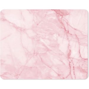 KALANKA-Tapis de Souris Aspect marbré I 24 x19 cm I Tapis de Souris Taille Standard, antidérapant I uni Moderne I Aspect Pierre Granit Rose et Blanc I dv672 - Neuf