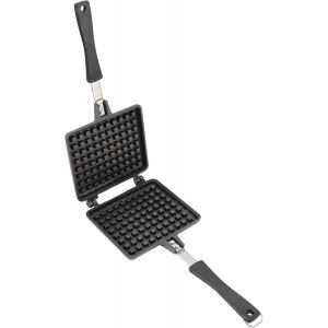 Lbgwp60-Mouleà Gaufres, Gaufrier Antiadhésif En Fonte D'aluminium Pour Cuisinière, Moule À Gaufres, Fonctionnement Facile, Gaufrier Carré Universel Efficace Antiadhésif, Gaufrier Mini Gaufrier Fers À - Neuf