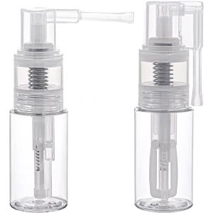 Mevronisshop-Lot De 2 Flacons Pulv&eacute;risateurs &Agrave; Paillettes De 35 Ml - Portable Et Amovible - Pour Loisirs Cr&eacute;atifs, Cartes, Cadeaux, Cartes - Flacon Pulv&eacute;risateur Vide En Plastique Transparent - Neuf