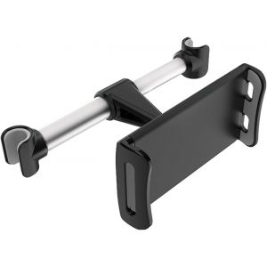 Support Tablette Voiture Appui-T&ecirc;te Support De Tablette De Si&egrave;ge De Voiture Rotation &Agrave; 360&deg;, Pour 4,4""-11"" Ipad/Iphone/Samsung Tab/Kindle Fire Hd/Nintendo Switch, Etc. [Noir & Argent] - Neuf