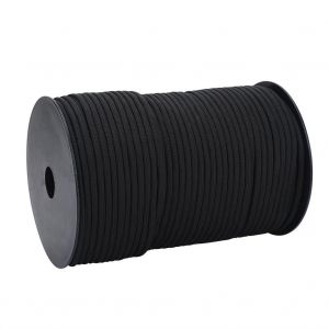 550 R&eacute;fl&eacute;chissant Paracorde Parachute Cordon Longe 9 Strand Core 100m (Noir) - Neuf
