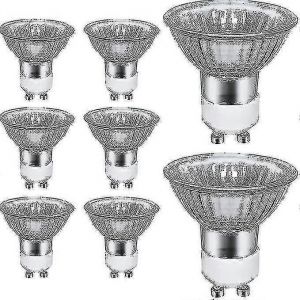 Gu10 Ampoules Halogènes Pack De 8 50w 220-240v 700lm 2700k Blanc Chaud 40 Angle De Faisceau - Neuf