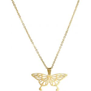 Kal-Collier Origami En Acier Inoxydable Avec Pendentif Animal Mignon Pour Femme Fille - Neuf