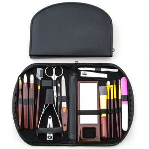 Ensemble De Manucure Et Maquillage 18 Pi&egrave;ces Avec &Eacute;tui Portable Pour Les Soins Des Ongles Et De La Beaut&eacute; - Neuf