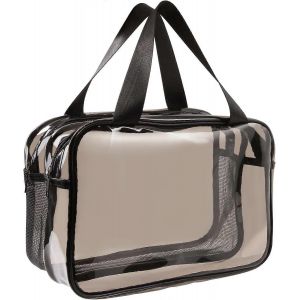 Trousse de toilette,trousse de maquillage de voyage portable,sac de lavage &eacute;tanche en PVC,sac de lavage de grande capacit&eacute;,sac &agrave; cosm&eacute;tiques transparent pour les femmes,les filles - Neuf