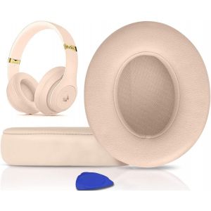 LORANKA-&reg; Coussinets d'oreille, Oreillettes de Remplacement pour Beats Studio 3 et Studio 2 Casque Circum-aural, Cache-Oreilles Couverts en Cuir Prot&eacute;ine, Supression de Bruit Mousse &agrave; M&eacute;moire - Neuf