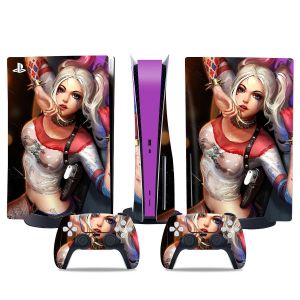Autocollant De Version De Lecteur Optique Ps5, Peau Ps5 Cool, Poignée De Contrôleur, Pour Console Ps5 Et Contrôleur, Dessin Animé Dc, Halle5 - Neuf