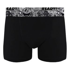 Boxer No Publik Featuring Pacman Homme Confort Et Fantaisie En Coton -Assortiment Modèles Photos Selon Arrivages- Uni Bw En Coton - Neuf