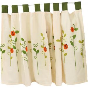 1 rideau de poche, rideau de porte, rideau de porte, rideau de fenêtre, rideau brodé, rideau floral, rideau de porte, rideau court imprimé - Neuf