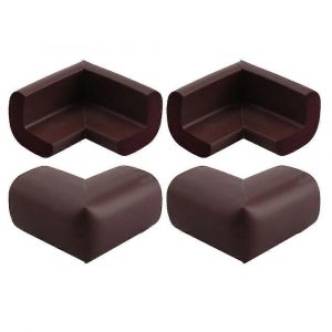 4 Pack B&eacute;b&eacute; Enfant Nourrisson Enfants S&eacute;curit&eacute; Coffre-Fort Table Bureau Coin Bosses Coussin Protecteurs Protecteur Caf&eacute; - Neuf