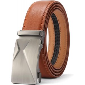 Ceinture Homme,Ceinture Automatique Homme,Ceinture Homme Cuir Largeur 35mm Taille Ajustable,Ceinture Avec Cadeau Box Pour Costume D'affaires Et Jeans - Neuf