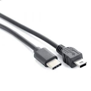 AYU-Câble USB C vers Mini USB Synchronise et Charge | Transfert de Données 480 Mbit/s | Compatible avec Micro Blue Yeti, PS3, Wii U Pro, Disque Dur Externe, Caméras Numériques, MP3 | 2 Mètres - Neuf