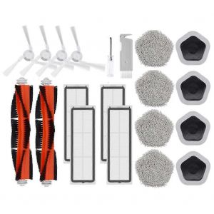 Kit de 20 pièces pour aspirateur robot Bot W10 et W10 Pro, brosse latérale principale, filtre Hepa, chiffon de nettoyage et serpillière - Neuf