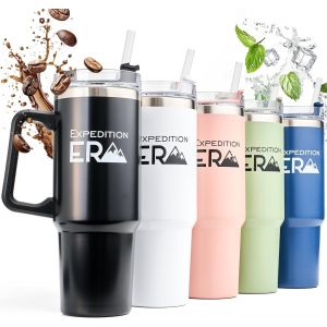 Tianyi-Mug Isotherme - Thermos ¿Afé 880ml - Hermétique Tasse À Café - Mug Isotherme Cafe Avec Couvercle Étanche - Travel Mug - Thermos Café - Tasse De Voyage Double Paroi Pour Garder - Sans Bpa (Noir - Neuf