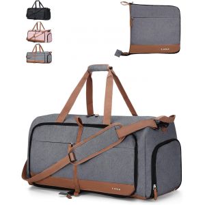 KALANKA-Sac de Voyage Femme 80L Léger et Pliable Sac Weekend Femme Grand Taille Sac de Sport pour Cabine Avion Sac Maternité - Neuf